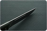 Нож Бекас ЦМ накладки текстолит, d2, цельнометаллический : фото 9