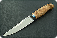 Нож Хаски карельская береза, aus-8, текстолит : фото 2