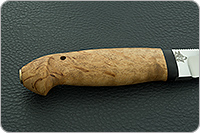 Нож Хаски карельская береза, aus-8, текстолит : фото 5