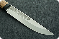 Нож Шашлычный средний карельская береза, 95х18, текстолит : фото 4