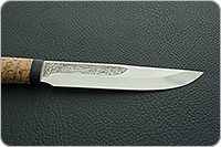 Нож Шашлычный средний карельская береза, 95х18, текстолит : фото 7
