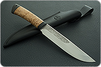 Нож Шашлычный средний карельская береза, 95х18, текстолит : фото 10