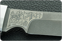 Нож Скинер-2 наборная кожа, s390, алюминий : фото 8