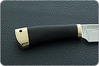 Нож Добрый граб - черное дерево, elmax, латунь : фото 5