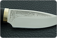 Нож Добрый граб - черное дерево, elmax, латунь : фото 8