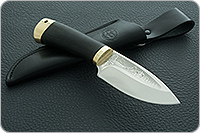 Нож Добрый граб - черное дерево, elmax, латунь : фото 10