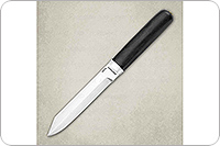 Нож Засапожный-2  граб - черное дерево, 95х18, алюминий : фото 2