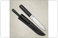 Нож Засапожный-2  граб - черное дерево, 95х18, алюминий : фото 4