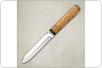Нож Засапожный-2  карельская береза, 95х18, текстолит : фото 2