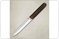 Нож Засапожный-2  орех, elmax, титановый дамаск zlati : фото 2