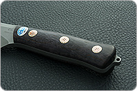 Нож Ирбис накладки стабилизированная карельская береза, 100х13м, цельнометаллический : фото 6