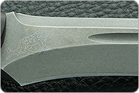 Нож Ирбис накладки стабилизированная карельская береза, 100х13м, цельнометаллический : фото 9