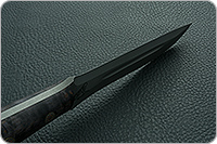 Нож Ирбис накладки стабилизированная карельская береза, 100х13м, цельнометаллический : фото 10