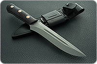 Нож Ирбис накладки стабилизированная карельская береза, 100х13м, цельнометаллический : фото 11