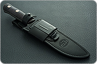 Нож Ирбис накладки стабилизированная карельская береза, 100х13м, цельнометаллический : фото 12