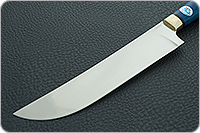 Нож Пчак стабилизированная карельская береза, elmax, латунь : фото 3