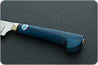 Нож Пчак стабилизированная карельская береза, elmax, латунь : фото 6