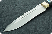 Нож Скорпион граб - черное дерево, 100х13м, латунь : фото 3