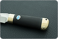 Нож Скорпион граб - черное дерево, 100х13м, латунь : фото 6