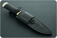 Нож Скорпион граб - черное дерево, 100х13м, латунь : фото 11