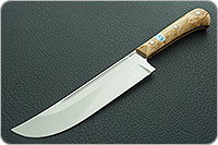 Нож Пчак-Н накладки карельская береза, 95х18, цельнометаллический : фото 2