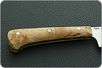 Нож Пчак-Н накладки карельская береза, 95х18, цельнометаллический : фото 5