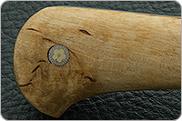 Нож Пчак-Н накладки карельская береза, 95х18, цельнометаллический : фото 8