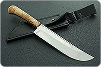 Нож Пчак-Н накладки карельская береза, 95х18, цельнометаллический : фото 10