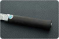 Нож Бурятский малый граб - черное дерево, 95х18, алюминий : фото 6