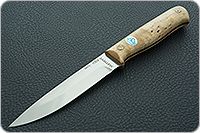 Нож Пескарь ЦМ накладки стабилизированная карельская береза, 95х18, цельнометаллический : фото 2