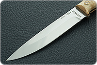 Нож Пескарь ЦМ накладки стабилизированная карельская береза, 95х18, цельнометаллический : фото 3