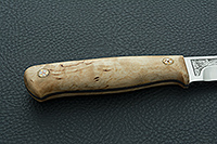 Нож Пескарь ЦМ накладки стабилизированная карельская береза, 95х18, цельнометаллический : фото 5