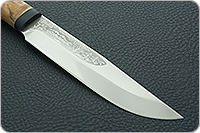 Нож Шашлычный средний карельская береза, 100х13м, текстолит : фото 4