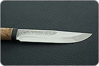 Нож Шашлычный средний карельская береза, 100х13м, текстолит : фото 7