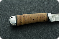 Нож Лиса береста, 95х18, алюминий : фото 5