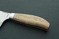 Топор Секач цельнометаллический накладки стабилизированная карельская береза, 95х18, алюминий : фото 6