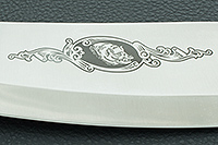 Топор Секач цельнометаллический накладки стабилизированная карельская береза, 95х18, алюминий : фото 8