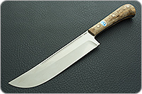 Нож Пчак-Н накладки карельская береза, elmax, цельнометаллический : фото 2