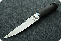 Нож Хаски граб - черное дерево, 100х13м, алюминий : фото 2