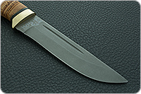 Нож Бекас береста, 100х13м, латунь : фото 4