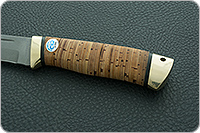 Нож Бекас береста, 100х13м, латунь : фото 6