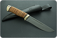 Нож Бекас береста, 100х13м, латунь : фото 10