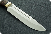 Нож Селигер стабилизированная карельская береза, elmax, латунь : фото 4