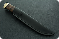 Нож Селигер стабилизированная карельская береза, elmax, латунь : фото 10