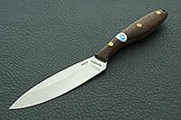 Нож Канадский малый (траппер) накладки орех, 95х18, цельнометаллический : фото 2