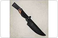 Нож Канадский средний (траппер) накладки орех, 95х18, цельнометаллический : фото 5