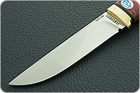 Нож Следопыт стабилизированная карельская береза, 100х13м, латунь : фото 3