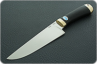 Нож Барибал граб - черное дерево, эп-766, латунь : фото 2