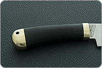 Нож Барибал граб - черное дерево, эп-766, латунь : фото 5