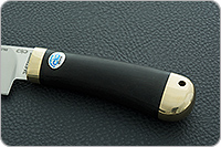 Нож Барибал граб - черное дерево, эп-766, латунь : фото 6